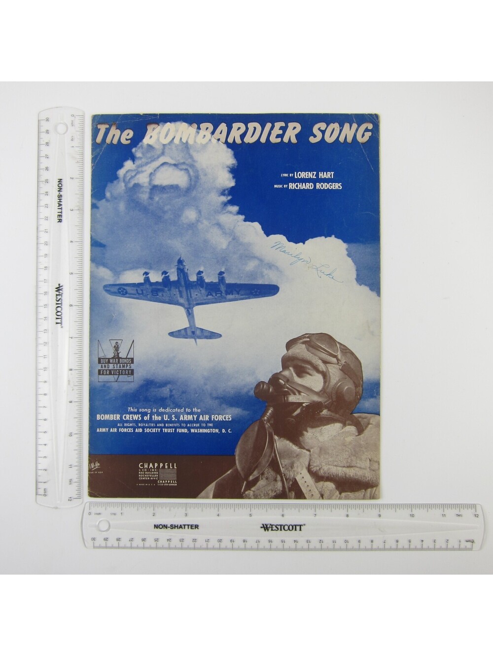 Sheet Music The Bombardier Song Lorenz Hart Richard Rodgers WWII Vintage 1942 - Picture 12 of 12
